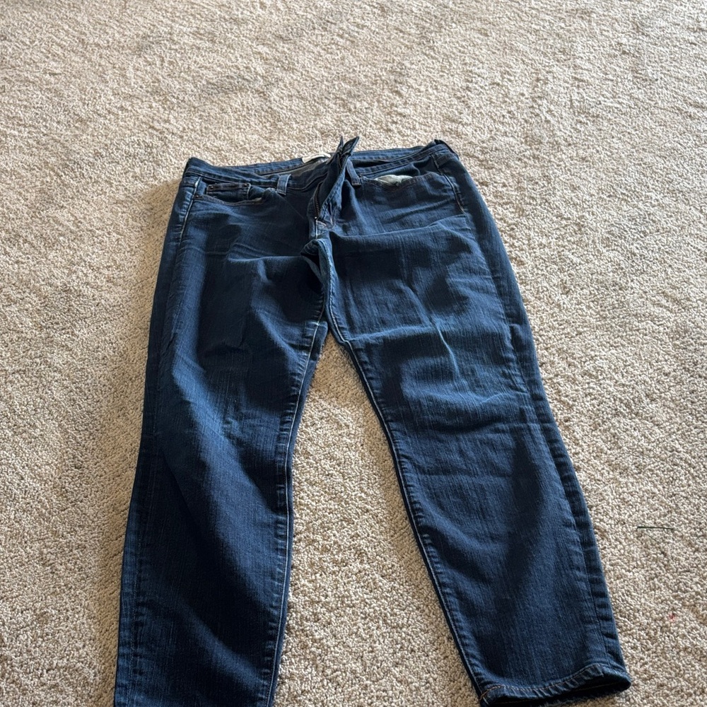 J. Crew Relaxed Fit toothpick Dark Blue Jeans